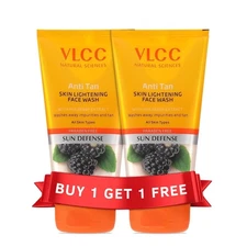 2 X VLCC Anti Tan Skin Lightening Face Wash With Mulberry & Orange Peel - 150ml