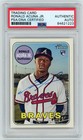 2018 Topps Heritage Autograph Rookie #580 Ronald Acuna Jr PSA/DNA Authentic Auto