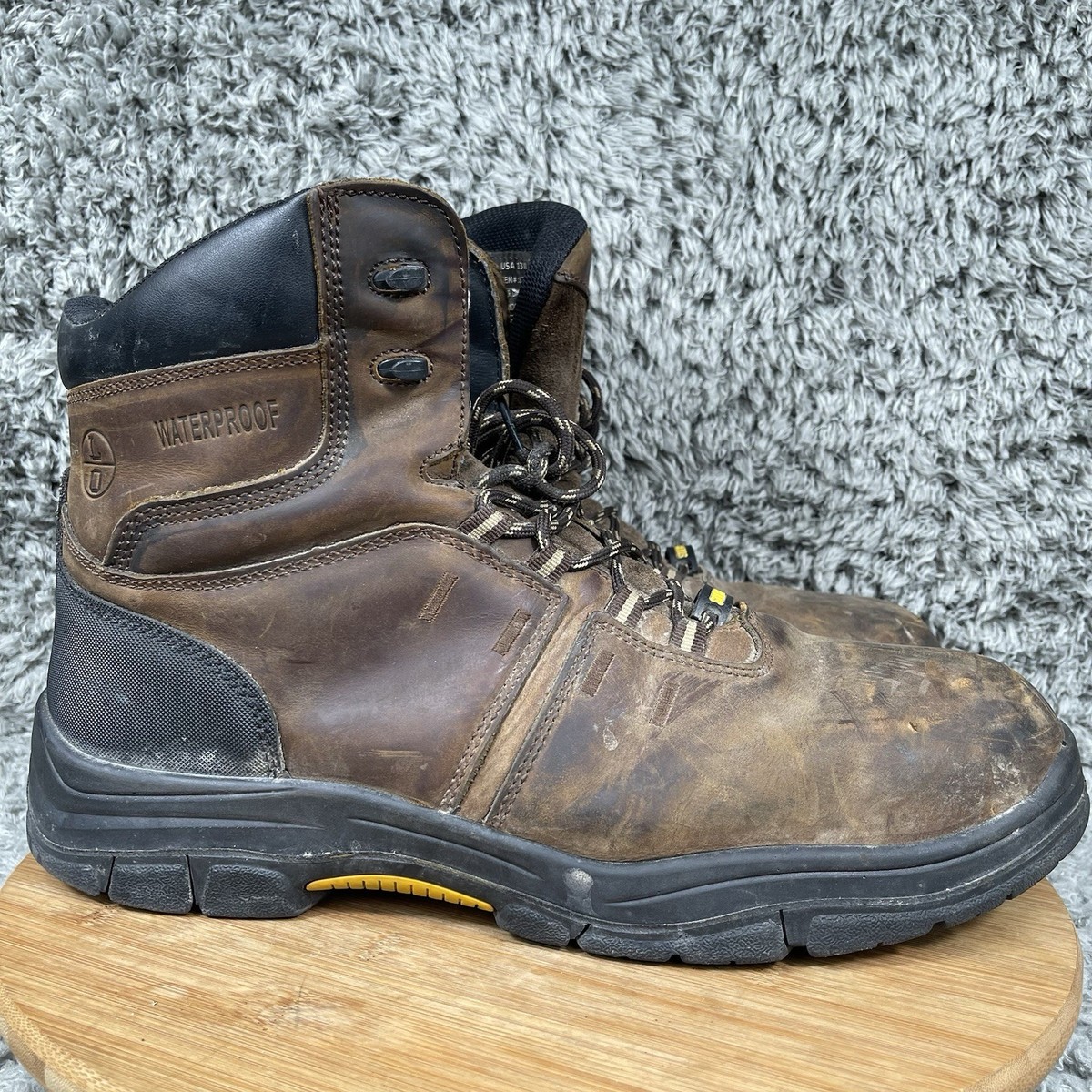 Lincoln Outfitters Premium Steel Toe Leather Work Boots Men\'s 13 W Lincoln Outfitters Mens 6 main image 2