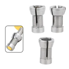 3pcs Router Bit Extension Collet Chuck Rod Trim For Molding Machine 6/ 6.35/ 8mm