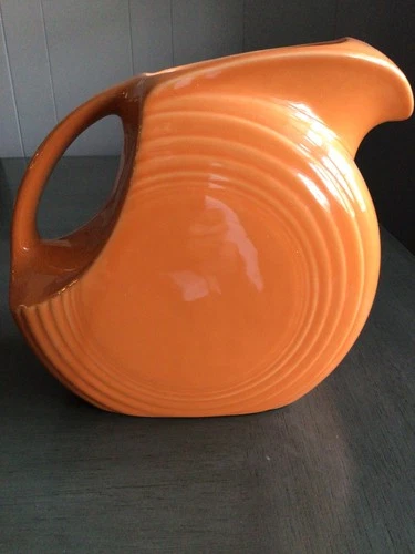 Fiestaware Fiesta Vintage Homer Laughlin Large Disc Orange Tangerine Pitcher