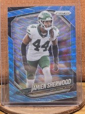 2025 Panini Prizm Football - Jamien Sherwood Card 221 Blue Wave /230