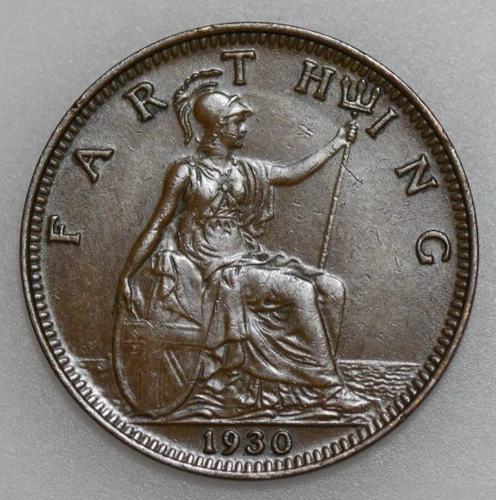 1930 George V Farthing — photo from another recent sale