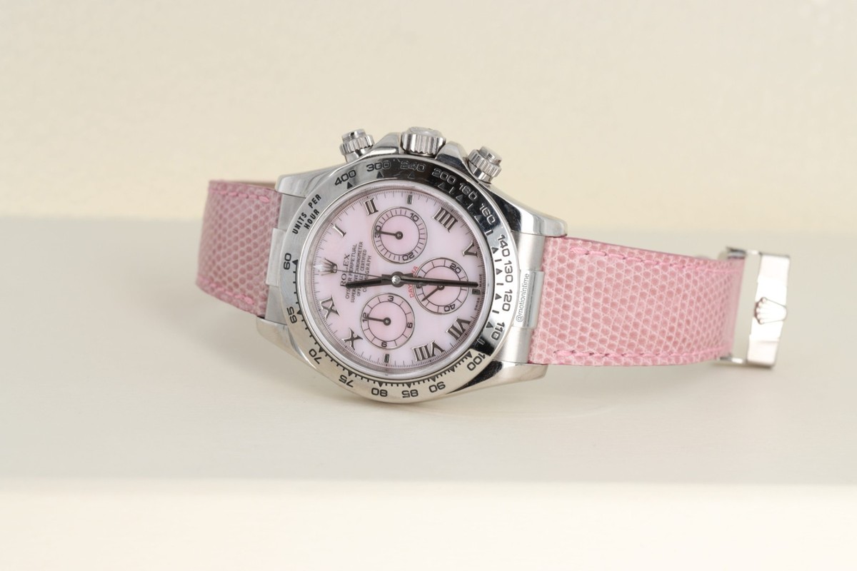 Rolex Daytona Special Edition Pink Beach Collection 18kt White