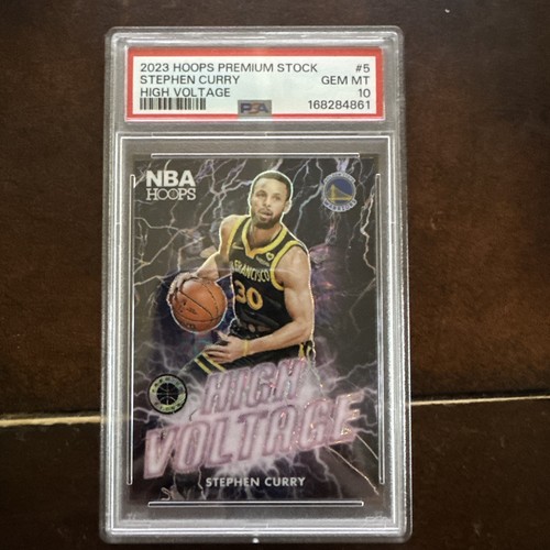 Stephen Curry #5 2023 Panini Hoops Premium Stock High Voltage card