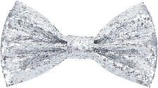 Sequin Bow Tie Sparkly Adjustable Glitter Neck Tie Men Pre Tied Costume PartyUS