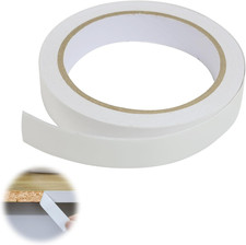 18Mm X 10M Melamine Edge Banding, White Self-Adhesive Furniture Edging Strip wit