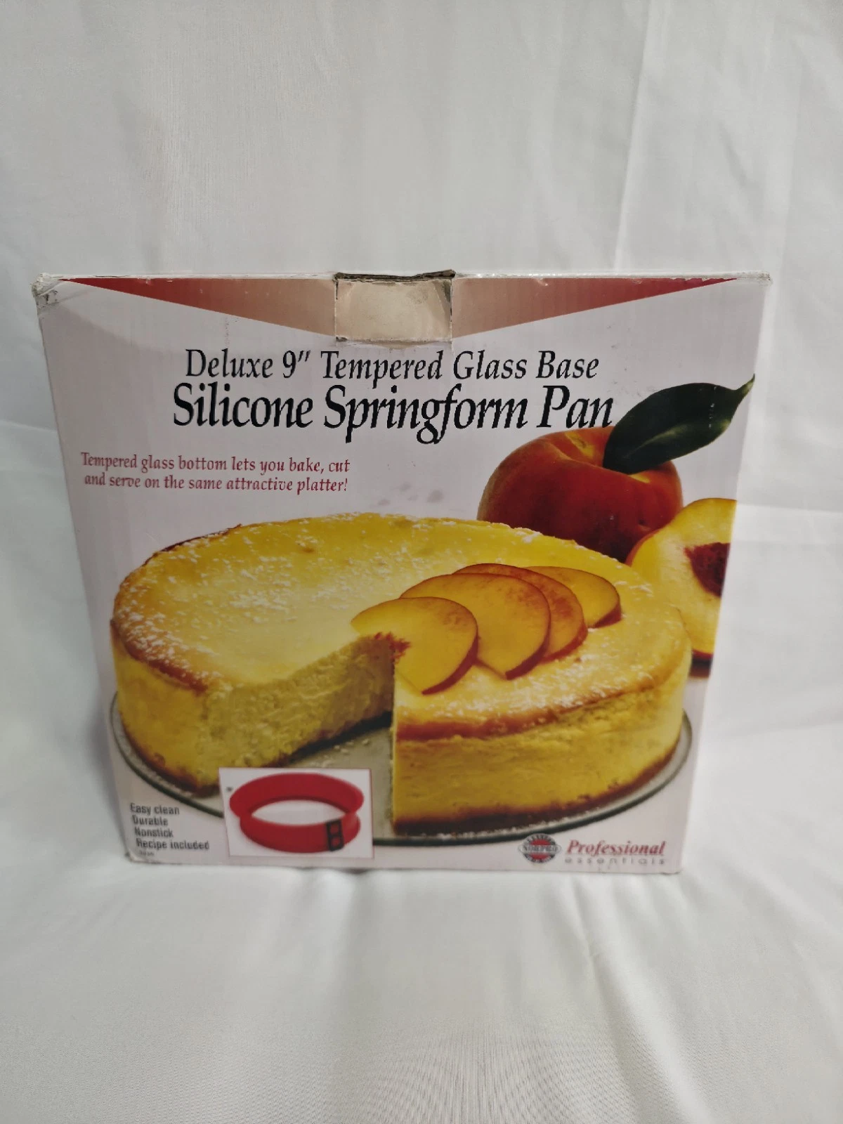Norpro Deluxe Silicone Glass 9-Inch Tempered Glass Base Springform Pan