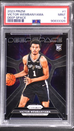 2023-24 Panini Prizm - Deep Space Victor Wembanyama #1 (RC PSA 9