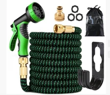 Heavy Duty 75FT Expandable Garden Hose Pipe Flexible With Water Spray Gun ]