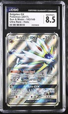 CGC 8.5 SOLGALEO GX 143 SUN MOON ULTRA RARE POKEMON on eBay