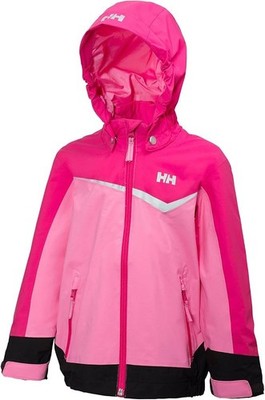 Helly Hansen Kids Shelter Waterproof Rain Jacket Coat Sparkling Pink Sz 1 New