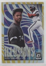 2020 Panini Donruss Optic Illusions Gold Prizm 9/10 Eloy Jimenez #OI-8 4r3