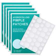 180 Counts Hydrocolloid Acne Patches for Face, Invisible Pimple Spot Treatment
