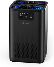 Aroeve True Hepa Portable Air Purifier MK06 Black For Smoke Pollen Dander Hair