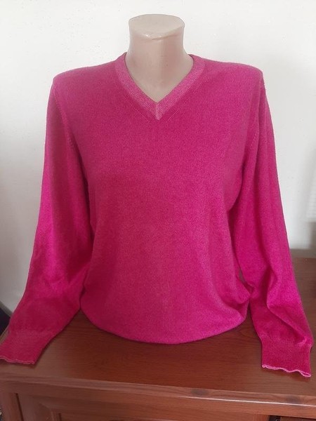 Women Giorgio Armani Sweater Pink Cashmere 38 / M