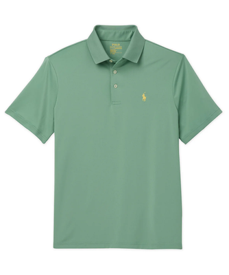 NWT Polo Ralph Lauren Solid FADED MINT GREEN Performance Collared