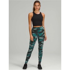 Lululemon Align 25" High-Waist Green Camo Leggings