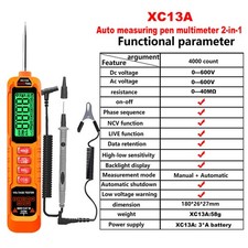Digital Multimeter AC DC Voltmeter Ammeter Ohmmeter Volt Tester Meter Oi