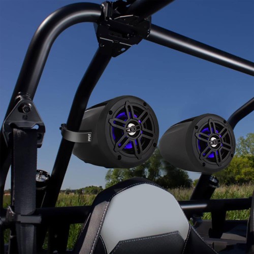 Pyle Altoparlanti a Torre Wakeboard Marine Impermeabili - 4 Pollici Doppio Subwoofer Speak... - Foto 3 di 9