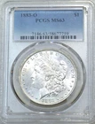1883 O Morgan Silver Dollar PCGS MS63 Frosty Just Graded New Holder #L281A