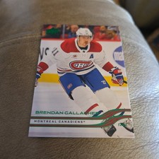 2025-26 Upper Deck Brendan Gallagher Green Parallel Holiday #89 Canadiens 
