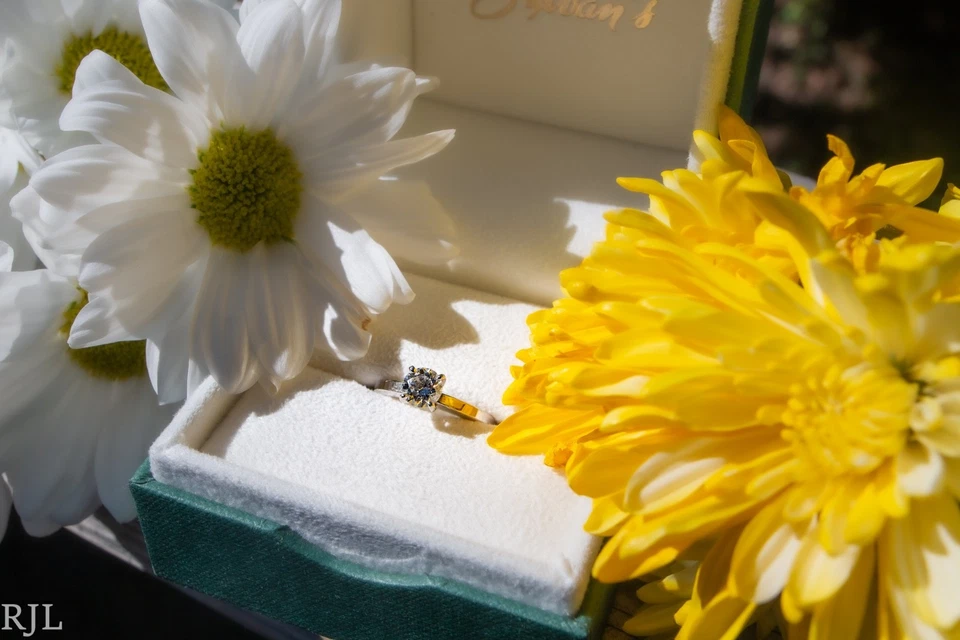 Natural diamond engagement ring size 5.5 womens Round stone 0.733 carats - Image 3 of 4