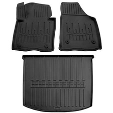 Gummimatten Fußmatten Kofferraumwanne für VW Touran 1 1T 2003-2015 3D Schalen