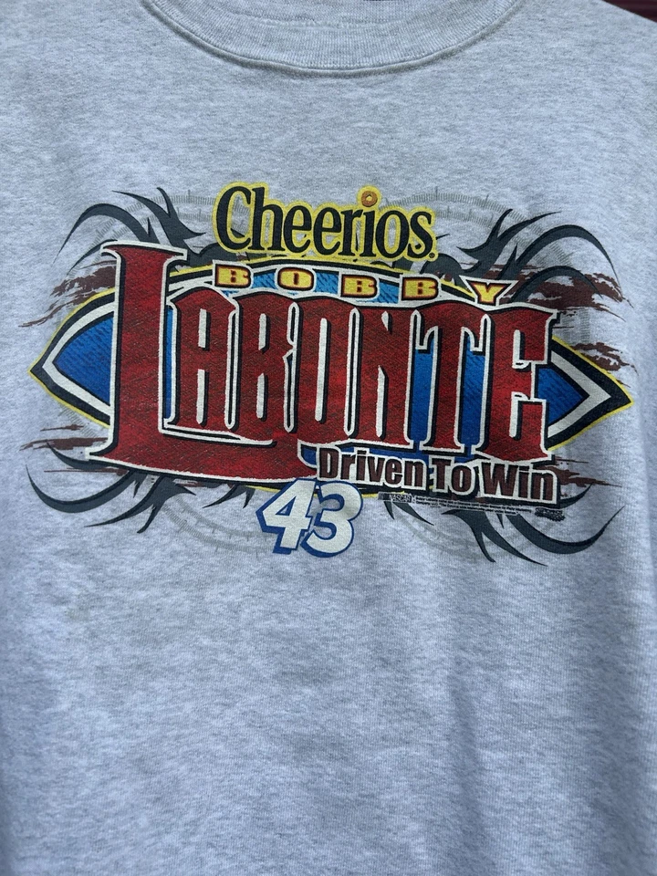 Bobby Labonte 43 Sweatshirt Cheerios Size XL - Image 2 of 4