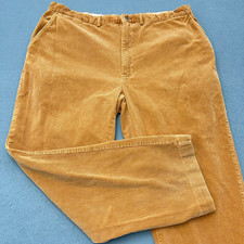 Vintage Polo Ralph Lauren Pants Mens 40x30 Orange Beige Corduroy Authentic