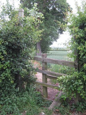 Photo A3 Stile and footpath beside towpath Hopwas Just off Hints Lane at c2011