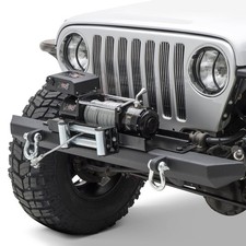 For Jeep Wrangler 88-03 Bumper Src Classic Full Width Textured Black Front Winch For Jeep Wrangler 88-03 Bumper Src Classic Full Width Textured Black Front Winch