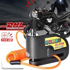 Motorrad Schloss mit Alarm Bremsscheibenschloss Bremshebelschloss + 2 Schl&uuml;ssel