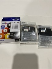 New Genuine Brother LC201 Black Cyan Magenta 3 Ink Cartridges