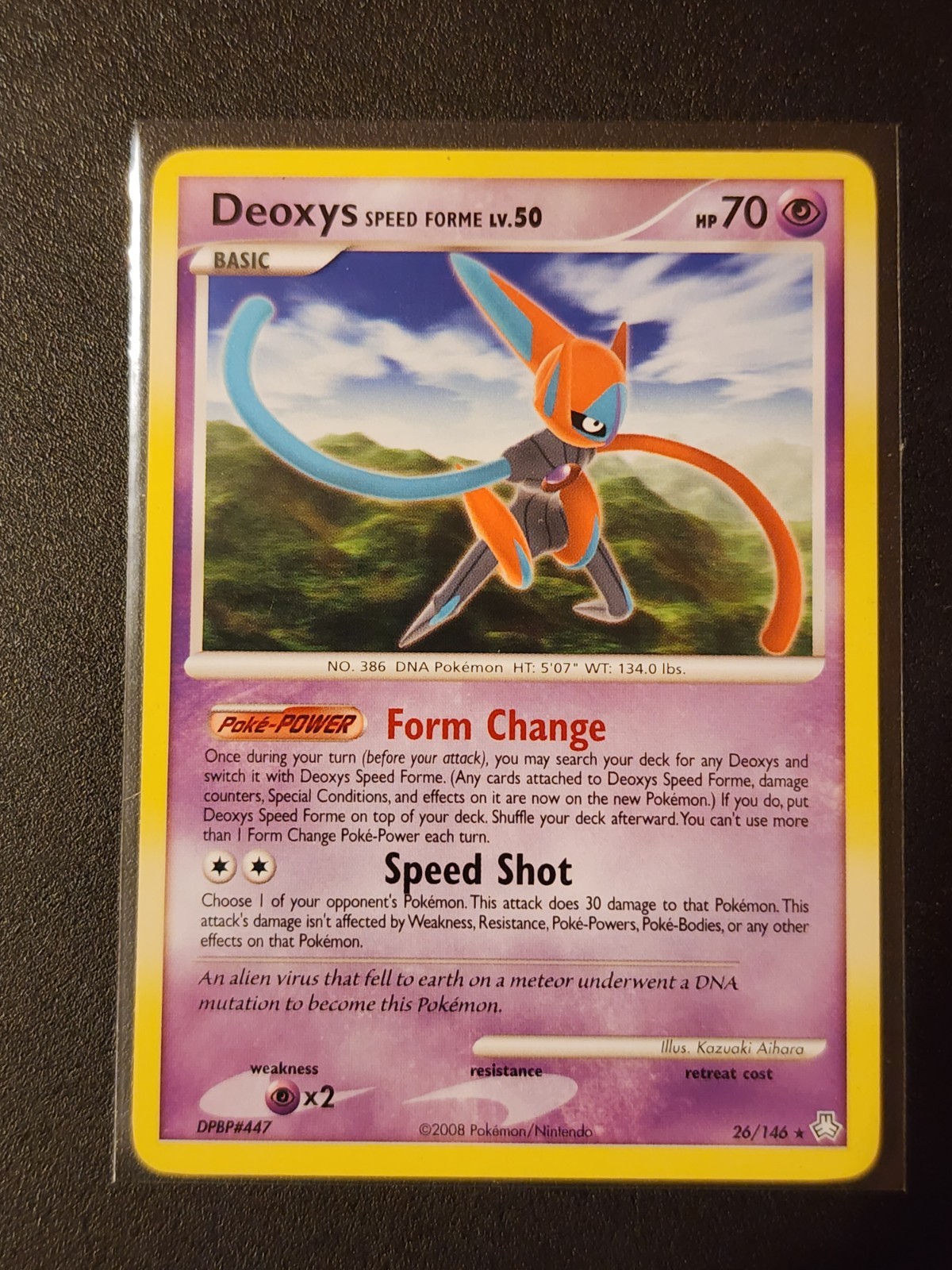 Deoxys Speed Forme Rare Legends Awakened 26/146 LP Pokemon Card