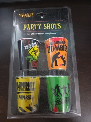 4 Pack Horror Zombie Party Shots