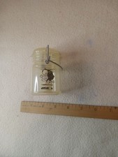 Mammy Yokum mini Clear Plastic Clamp Lid Jar with Wire Bail