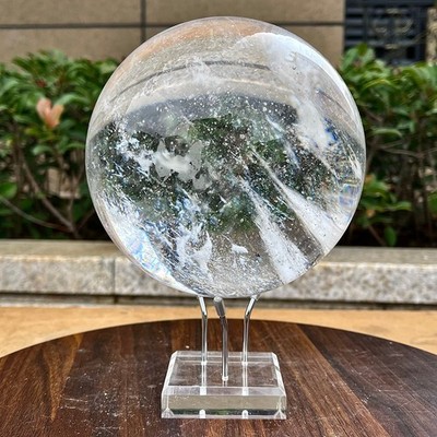6.83LB White melted quartz ball globe Healing home décor