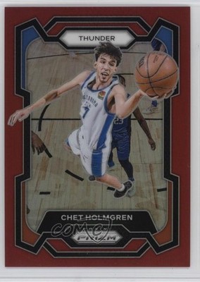 2023-24 Panini Prizm Red Prizm 240/299 Chet Holmgren #115 17d3