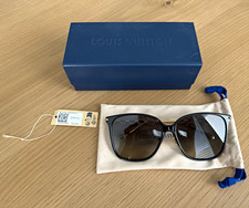 Louis Vuitton Z1911U Women  s Square Sunglasses Black Frame Brown Tinted UV400
