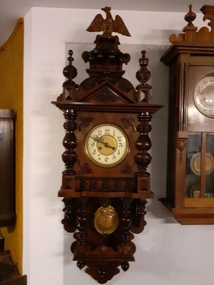 Regulator Gustav Becker (Selesia) Antiquität Um 1880 Sehr Schöne Dekorative Uhr