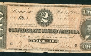 $2 1864 Confederate States of America PAPER CURRENCY AUCTIONS