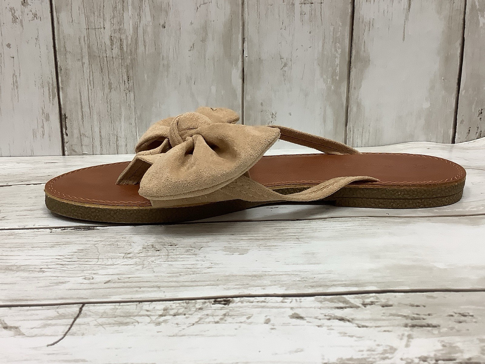 FISACE Women's Slip On Strappy Summer Gladiator Flat Sandals, Size 8.5