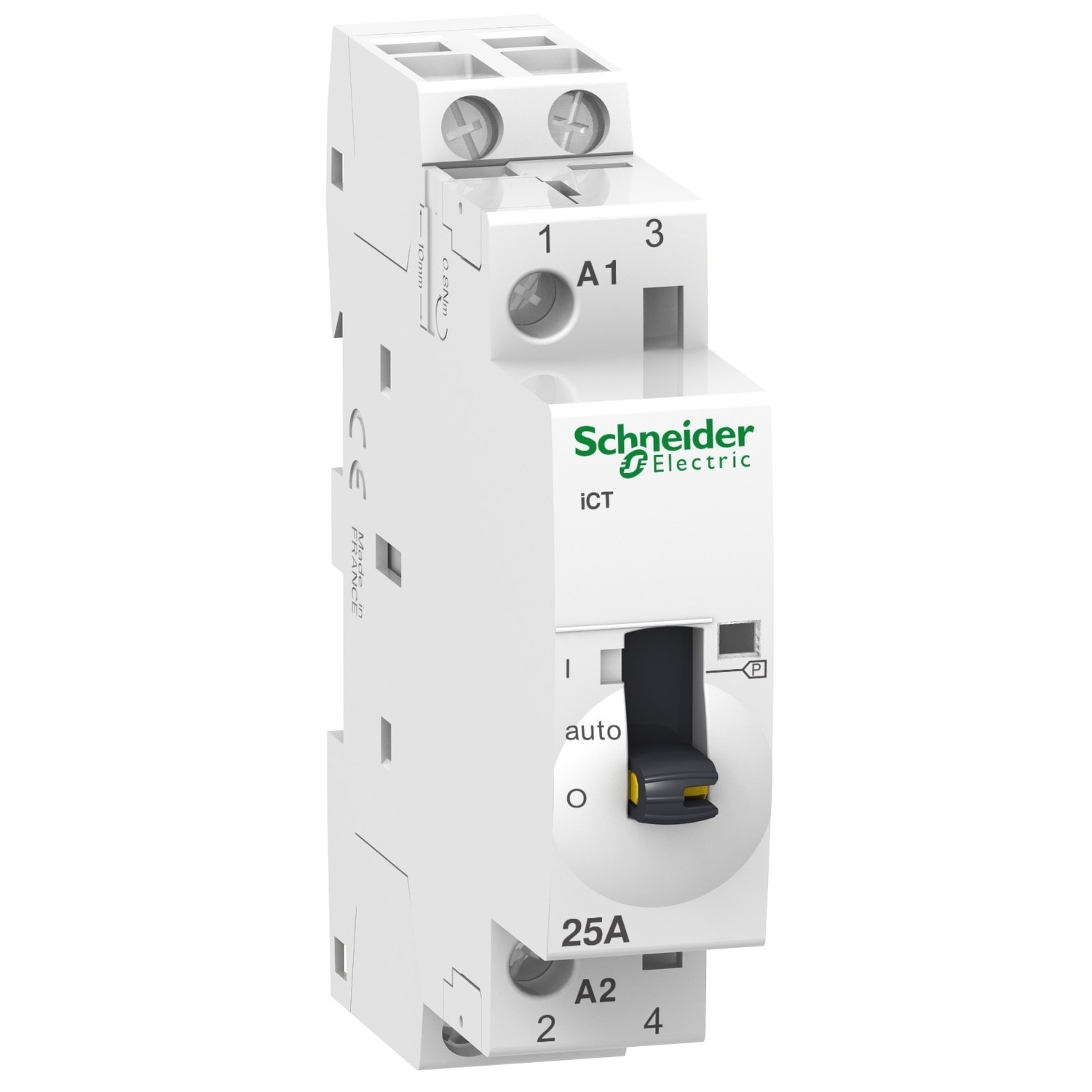 Contacteur Schneider Acti9 iCT 25A pour gestion automatique du chauffe-eau la nuit