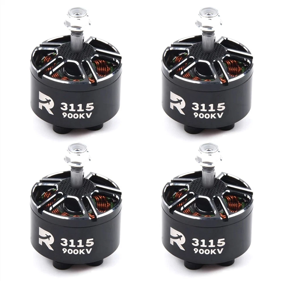 MARKENLOS 4 STÜCKE 3115 900KV 3-6S Bürstenloser Motor für RC Multirotor X- FPV 9758