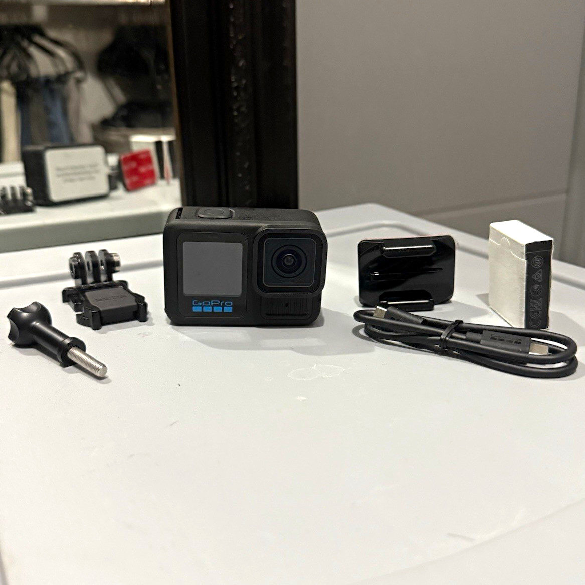 GoPro HERO13 Black Waterproof Action Camera, Li-Ion Battery, USB-C, Mounts