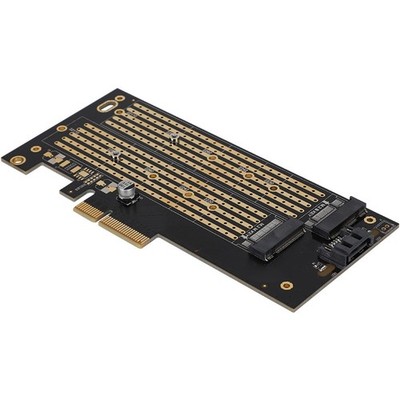 PCIE-zu-M.2-+NVMe-Dual-Disk-Erweiterungskarte Für M.2-SSDs Der Größen 2 M2Dn