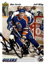 Dan Currie - Signed 1991-92 Upper Deck Card #347