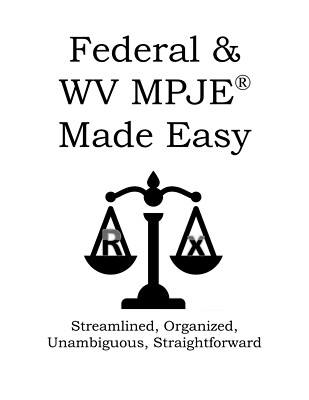 MPJE Federal & West Virginia Pharmacy Law Exam Including Vet Med Laws *Free Ship