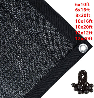 Cerbior 70% UV Shade Cloth Outdoor Patio Plant Cover with Grommets Various Size
